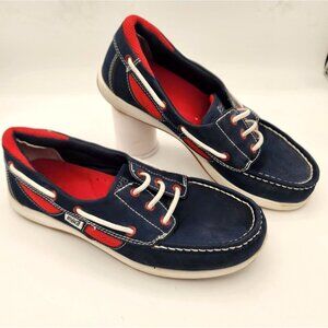 Ryka Womens Size 8 Blue & Red Boat Shoes Loafer Patriotic Election Day Shoes